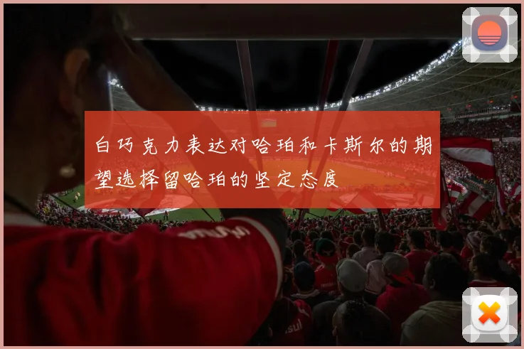 白巧克力表达对哈珀和卡斯尔的期望选择留哈珀的坚定态度
